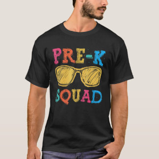 T-shirt Retour à l'école Pré K Squad Enseignants Premier J