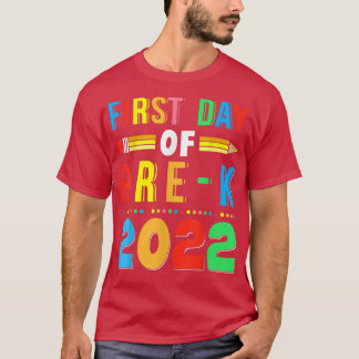 T-shirt Retour À L'École Premier Jour De PréK 2022 Enseign