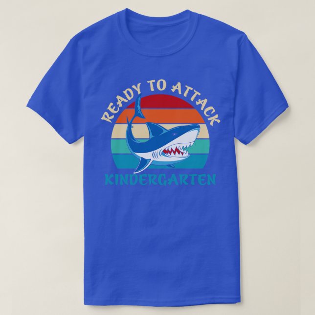 T-shirt Retour à l'école prêt à attaquer la maternelle (Design devant)