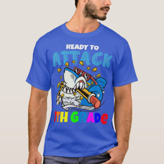 T-shirt Retour À L'École Prêt À Attaquer Les Enfants Du Pr