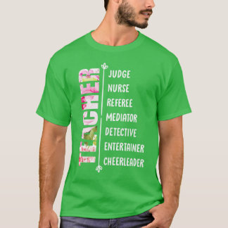 T-shirt Retour à l'école professeur juge infirmière arbitr
