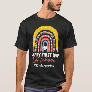 T-shirt Retour À L'École Rainbow Joyeux Premier Jour De Ki