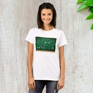 T-shirt Retour à l'école Science Chalkboard Éducation