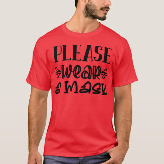 T-shirt Retour à l'école - s'il vous plaît porter un masqu