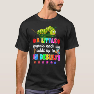 T-shirt Retour à l'école Un peu de progrès chaque jour Hun