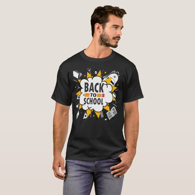 T-shirt Retour à l'école Vibes (Devant entier)