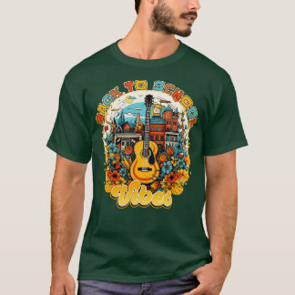 T-shirt Retour à l'école Vibes conception guitare