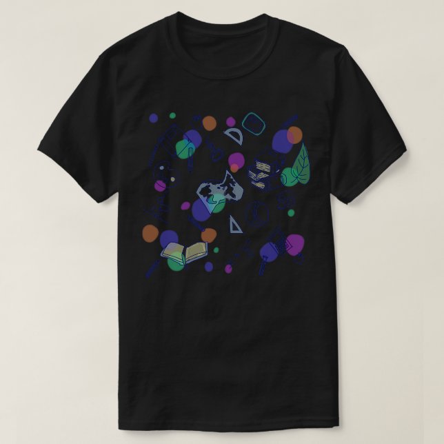 T-shirt retour au motif scolaire (Design devant)