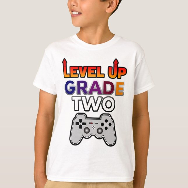 T-shirt Retour au niveau scolaire jusqu'à la deuxième anné (Devant)