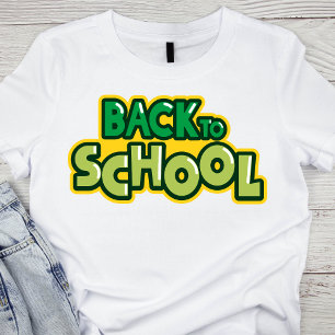 T-shirt Retour au vert de l'école