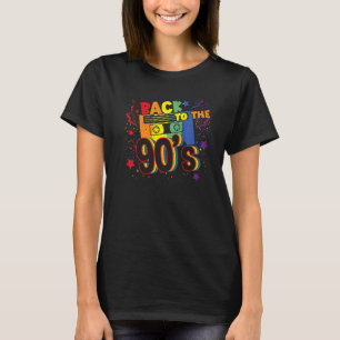 T-shirt Retour Aux Années 90 Disco Radio Et Techno Era Vin