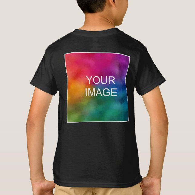 T-shirt Retour Conception Ajouter Modèle d'image Enfants G (Dos)