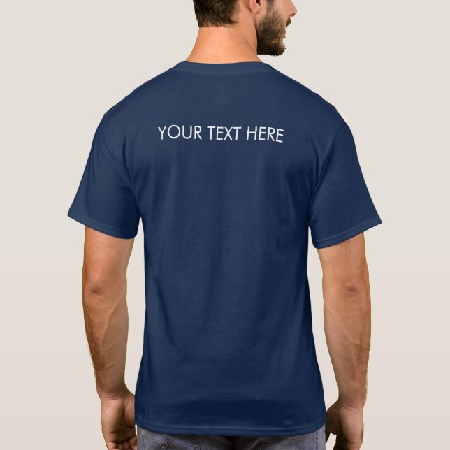 T-shirt Retour Conception Ajouter votre texte Image Logo H (Dos)