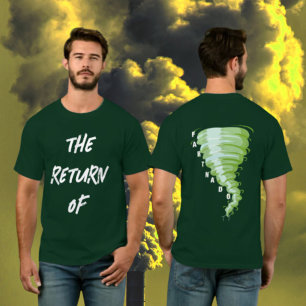 T-shirt Retour de Fartnado gaz vert Tornado Dark Unisex