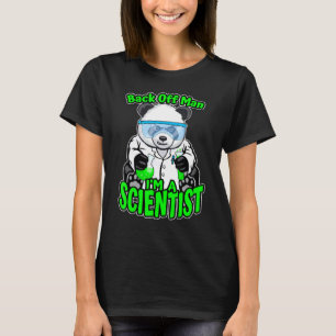T-shirt Retour De L'Homme Je Suis Un Scientifique Panda Be