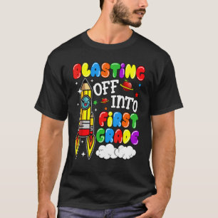 T-shirt Retour En Première Année À L'École Garçons
