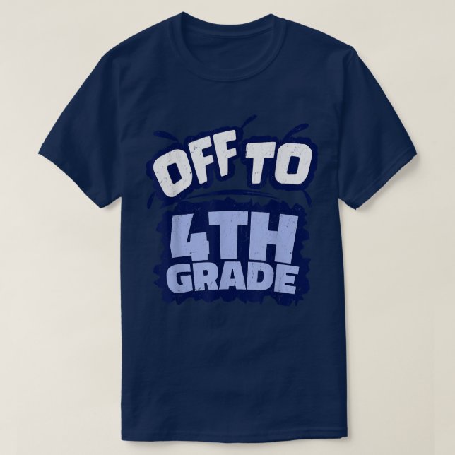 T-shirt Retour en quatrième année à l'école Idée cadeau T  (Design devant)