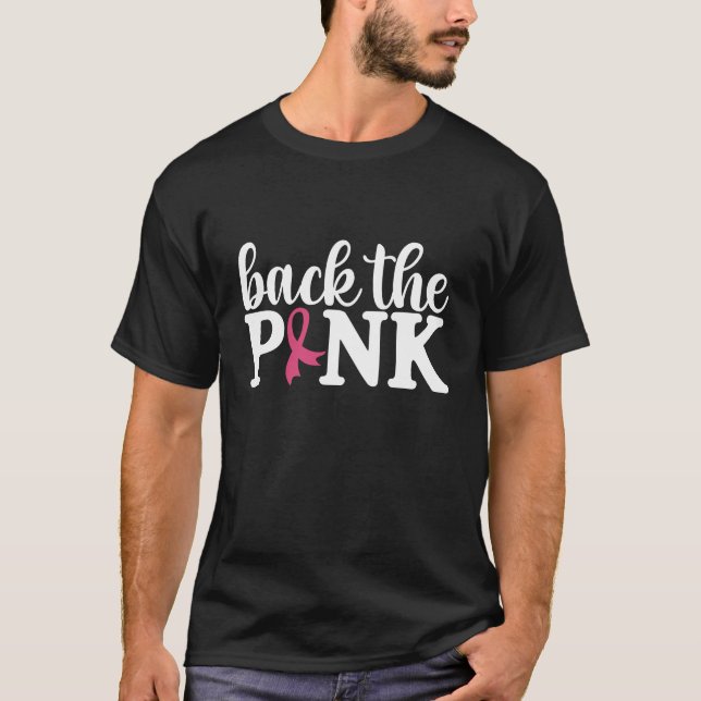 T-shirt Retour La Famille Rose Match Conscience du cancer  (Devant)