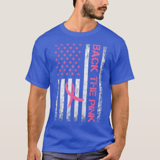 T-shirt Retour Pink Breast Cancer Awareness Ribbon USA F