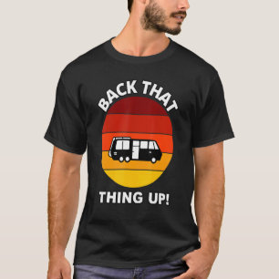 T-shirt Retour Que Ça Monte Camper Rv meme Camping Van Tra