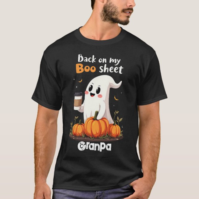 T-shirt Retour Sur Ma Feuille De Livres Drôle Halloween Bo (Devant)