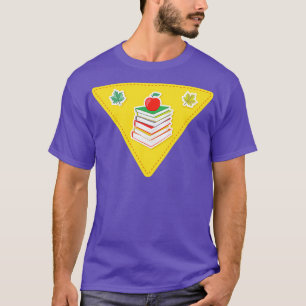 T-shirt Retourner à la pile des livres scolaires