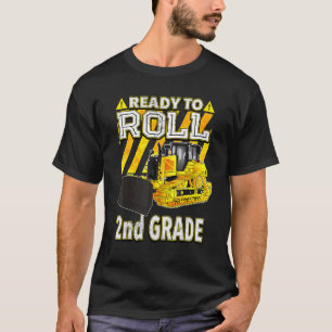 T-shirt Retourner À L'École Bulldozer Prêt À Rouler 2E Ann