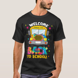 T-shirt Retourner À L'École Fun Outfit School Bus Driver