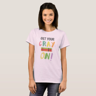 T-shirt Retourner À L'École Professeur Obtenez Votre Cray