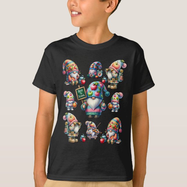T-shirt Retourner À L'École Stups Pour Enseignants Enseign (Devant)