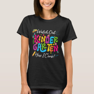 T-shirt Retourner À L'École Suivre Le Jardin D'Enfants Ici