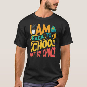 T-shirt Retourner À L'Équipement Scolaire Pour Les Ados Et
