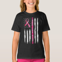 Retourner Le Ruban rose Drapeau Sensibilisation au
