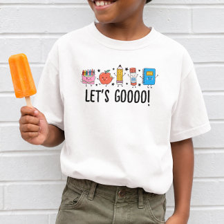 T-shirt Retournons à l'école, joli doodle