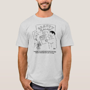 T-shirt Retrait de tatouages au thème du salon de beauté