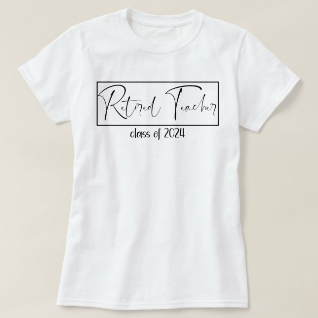 T-shirt Retraite 2024 Retraite Classe d'enseignant de 2024 (Design devant)