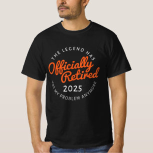 T-shirt Retraite 2025 Hommes Femmes Retraités Pas Mon Prob