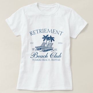 T-shirt Retraite Beach Club Voyage de vacances