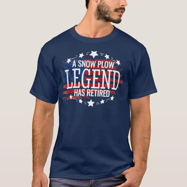 T-shirt Retraité Chauffeur de neige cadeau de retraite (Devant)