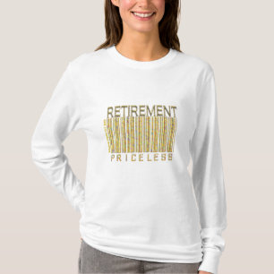 T-shirt "Retraite -" chemise inestimable de code barres