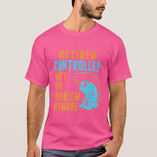 T-shirt Retraité Contrôleur Pêche Lover Retraite 