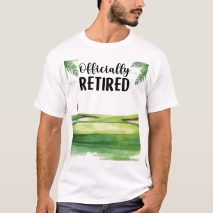 T-shirt Retraite de golf sur le parcours de golf