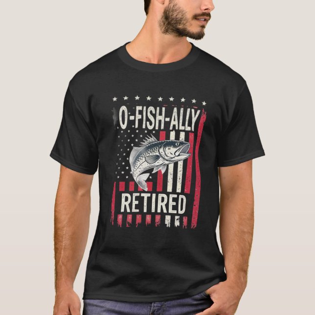 T-shirt Retraite de pêche, T-shirt Retraite de pêc (Devant)