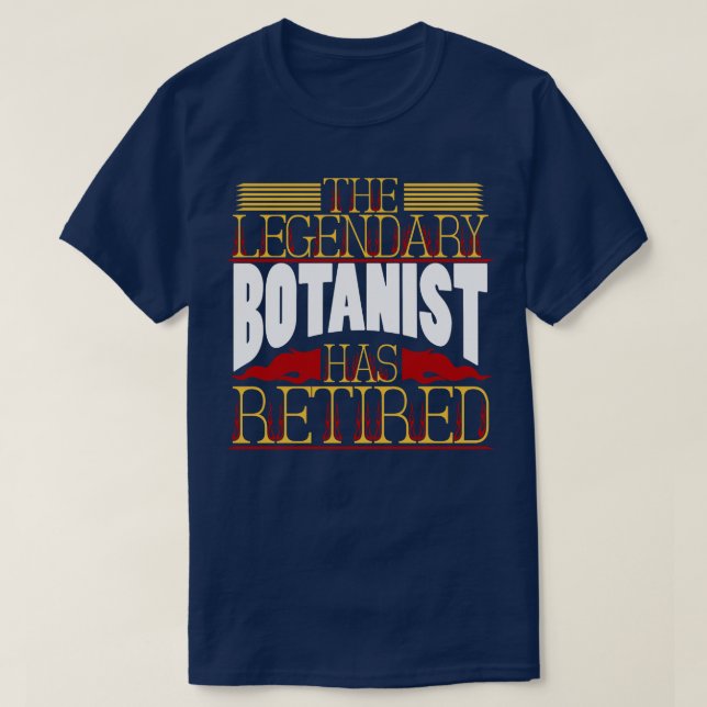 T-shirt Retraite de retraite botaniste (Design devant)