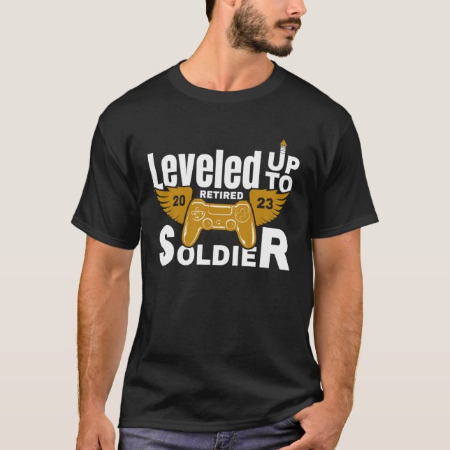 T-shirt Retraite du soldat retraité 2023 (Devant)