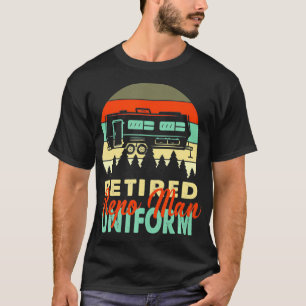 T-shirt Retraité Homme Uniforme Rv Camping Gif Retraite