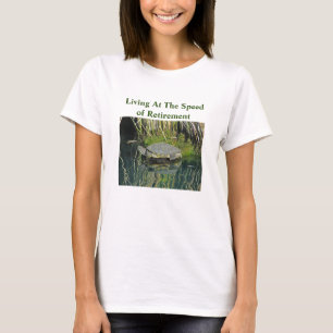 T-shirt Retraite Humour Lac Tortue Photo Nature Faune