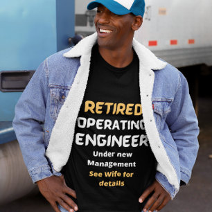 T-shirt Retraité Ingénieur d'exploitation retraite Drôle t