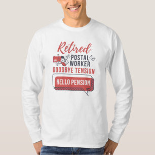 T-shirt Retraité Mailman Postal Worker Drôle Retraite