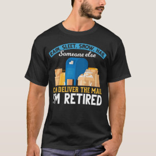 T-shirt Retraité Mailman Postal Worker Retraité